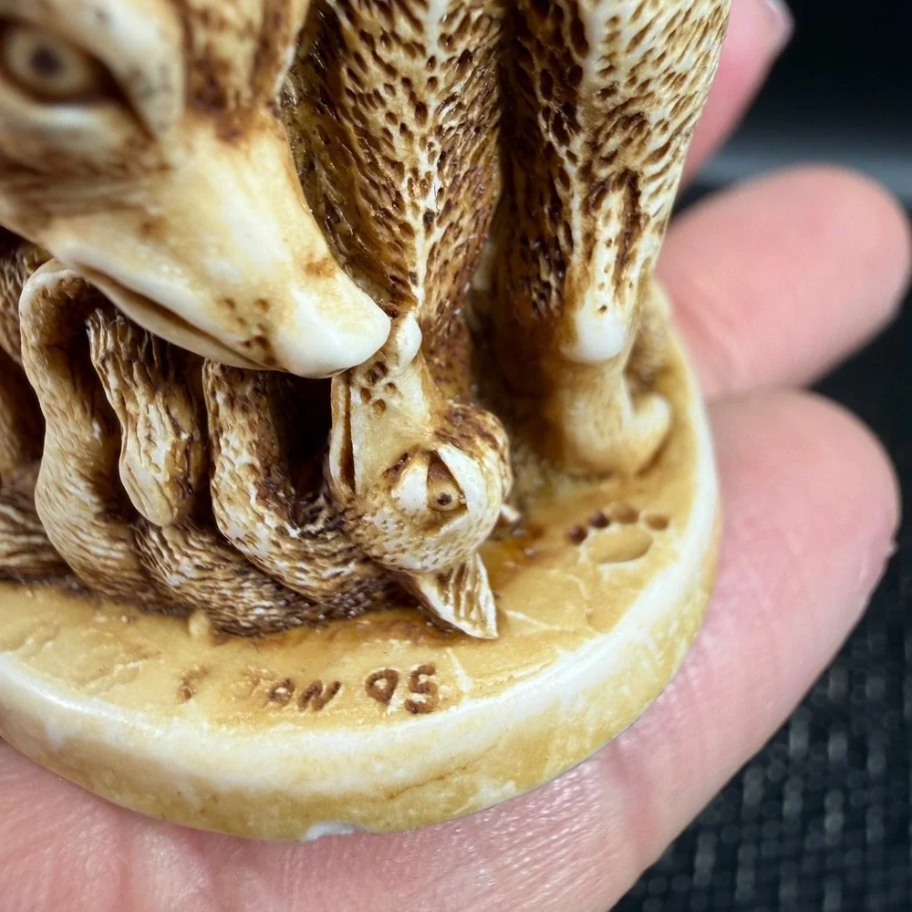 Harmony Kingdom‎ The Foxes Treasure Jest Trinket Box Peter Calvesbert 1995 VTG